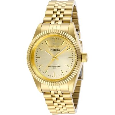 Invicta Specialty Orologio da Donna in Acciaio Inossidabile con Movimento al Quarzo 36 mm, Oro Invicta Specialty Orologio da Donna in Acciaio Inossidabile con Movimento al Quarzo 36 mm, Oro
