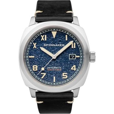 Spinnaker Hull California Orologio da uomo 42 mm automatico a 3 lancette con cinturino in vera pelle SP-5071 Spinnaker Hull California Orologio da uomo 42 mm automatico a 3 lancette con cinturino in vera pelle SP-5071
