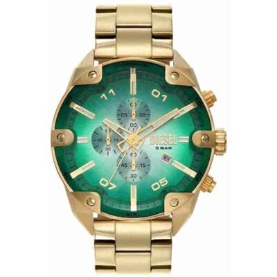 Diesel Orologio Spiked da uomo, movimento cronografo al quarzo con cinturino in acciaio inossidabile Diesel Orologio Spiked da uomo, movimento cronografo al quarzo con cinturino in acciaio inossidabile
