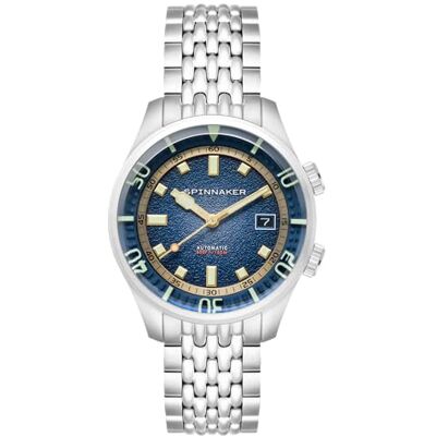 Spinnaker Bradner Orologio da uomo 42 mm automatico a 3 lancette con cinturino in vera pelle o acciaio inossidabile SP-5062 Spinnaker Bradner Orologio da uomo 42 mm automatico a 3 lancette con cinturino in vera pelle o acciaio inossidabile SP-5062