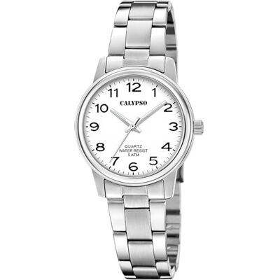 Calypso Orologio Donna Analogico in Acciaio Inossidabile 316l Argentato Calypso Orologio Donna Analogico in Acciaio Inossidabile 316l Argentato