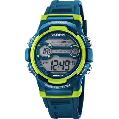 CALYPSO Orologio Digitale Uomo in Gomma Blu scuro CALYPSO Orologio Digitale Uomo in Gomma Blu scuro