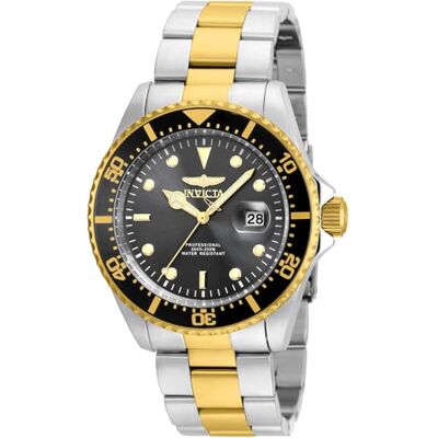 Invicta Pro Diver Orologio da uomo in acciaio inossidabile con movimento al quarzo 43 mm, Bicolore / Nero Invicta Pro Diver Orologio da uomo in acciaio inossidabile con movimento al quarzo 43 mm, Bicolore / Nero