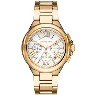 Michael Kors Orologio Collezione Camille, Colore Oro, Acciaio da Donna Michael Kors Orologio Collezione Camille, Colore Oro, Acciaio da Donna