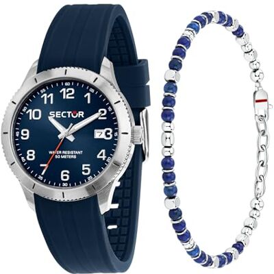 Sector Orologio Uomo, Tempo, Data, Analogico, Cinturino in Acciaio, Collezione 270 Special Pack con bracciale Sector Orologio Uomo, Tempo, Data, Analogico, Cinturino in Acciaio, Collezione 270 Special Pack con bracciale