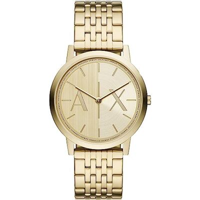 Armani Orologio da uomo, movimento al quarzo a due lancette e cassa da 40 mm con cinturino in acciaio inossidabile o in pelle Armani Orologio da uomo, movimento al quarzo a due lancette e cassa da 40 mm con cinturino in acciaio inossidabile o in pelle