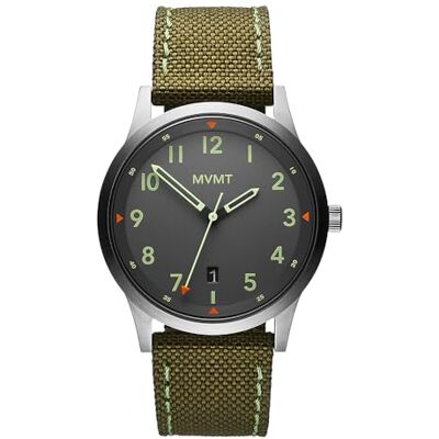 MVMT Orologio Analogico al Quarzo da Uomo Con Cinturino In Nylon Verde MVMT Orologio Analogico al Quarzo da Uomo Con Cinturino In Nylon Verde