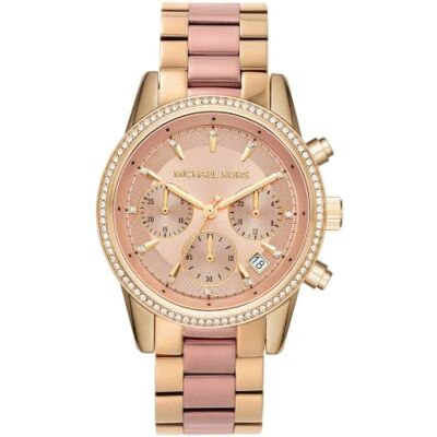 Michael Kors Orologio Bryant da donna, movimento cronografo al quarzo 37 mm con cinturino in acciaio inossidabile Michael Kors Orologio Bryant da donna, movimento cronografo al quarzo 37 mm con cinturino in acciaio inossidabile