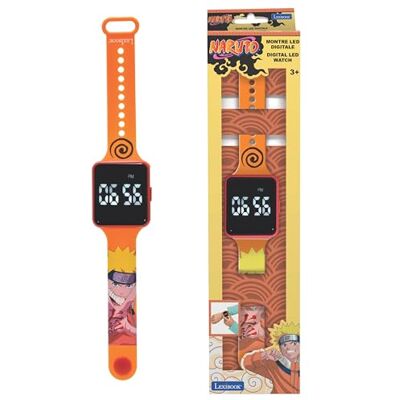 Lexibook , Naruto, Orologio digitale, display orario 12 ore o 24 ore, arancione, Lexibook , Naruto, Orologio digitale, display orario 12 ore o 24 ore, arancione,