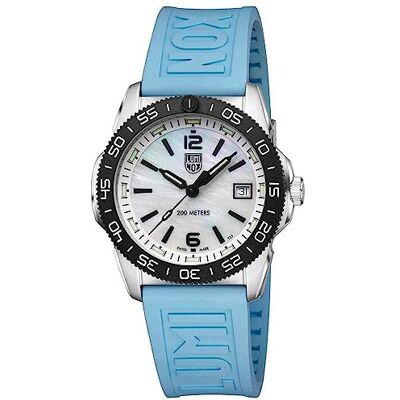 Luminox Orologio analogico al quarzo svizzero da uomo con cinturino in gomma , Nero, cinghia Luminox Orologio analogico al quarzo svizzero da uomo con cinturino in gomma , Nero, cinghia