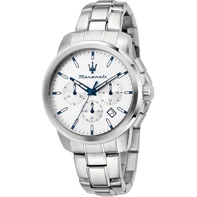 Maserati Orologio Uomo, Cronografo, Analogico, Tempo, Data, 42 mm, Collezione SUCCESSO Maserati Orologio Uomo, Cronografo, Analogico, Tempo, Data, 42 mm, Collezione SUCCESSO