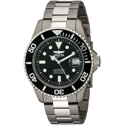 Invicta Pro Diver Nero Orologio Uomo Automatico 45 mm Invicta Pro Diver Nero Orologio Uomo Automatico 45 mm