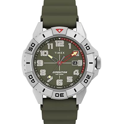 Timex Orologio analogico da uomo con cinturino in silicone Expedition North Ridge Timex Orologio analogico da uomo con cinturino in silicone Expedition North Ridge