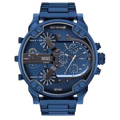 Diesel Mr. Daddy 2.0 Uomo Orologio 57MM in acciaio inossidabile blu, Diesel Mr. Daddy 2.0 Uomo Orologio 57MM in acciaio inossidabile blu,