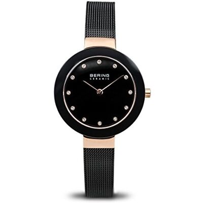 BERING Donna Analogico Quarzo Ceramic Orologio con Cinturino in Acciaio inossidabile Cinturino e Vetro zaffiro BERING Donna Analogico Quarzo Ceramic Orologio con Cinturino in Acciaio inossidabile Cinturino e Vetro zaffiro