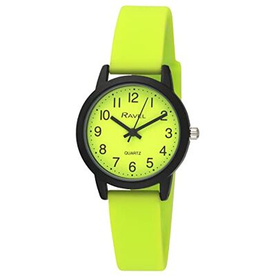 Ravel Orologio con Cinturino in Silicone Summer in Black Analogico al Quarzo R1813 Ravel Orologio con Cinturino in Silicone Summer in Black Analogico al Quarzo R1813