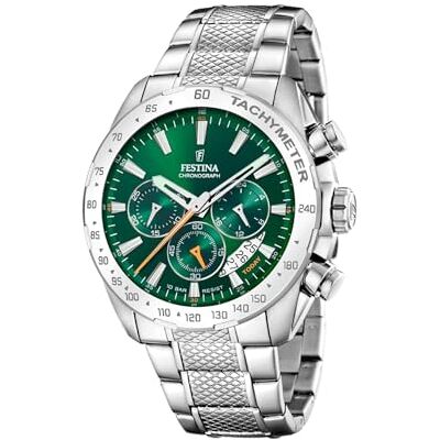 Festina Orologio Uomo in Acciaio Inossidabile 316l Argentato F20668/3 Festina Orologio Uomo in Acciaio Inossidabile 316l Argentato F20668/3
