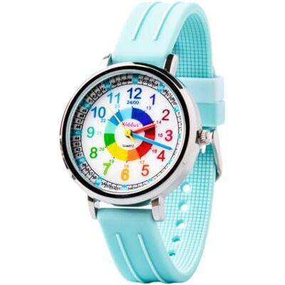 Kiddus Orologio Educativo per Bambino e Bambina dai 5 ai 10 Anni, Impermeabile 5ATM, Orologio Analogico Didattico per Imparare l'Ora, Movimento Giapponese Kiddus Orologio Educativo per Bambino e Bambina dai 5 ai 10 Anni, Impermeabile 5ATM, Orologio Analogico Didattico per Imparare l'Ora, Movimento Giapponese