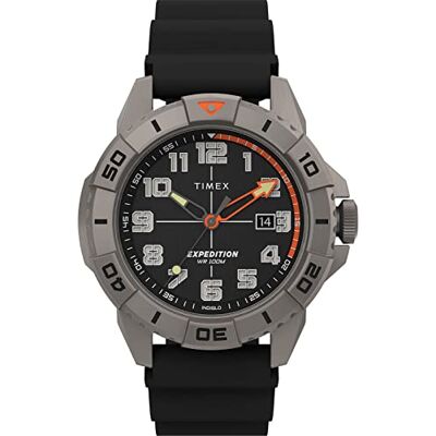 Timex Orologio analogico da uomo con cinturino in silicone Expedition North Ridge Timex Orologio analogico da uomo con cinturino in silicone Expedition North Ridge