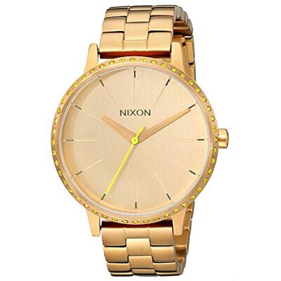 NIXON A099 1900 Orologio da Polso, Display Analogico, Donna, Cinturino in Acciaio Rivestito Oro NIXON A099 1900 Orologio da Polso, Display Analogico, Donna, Cinturino in Acciaio Rivestito Oro