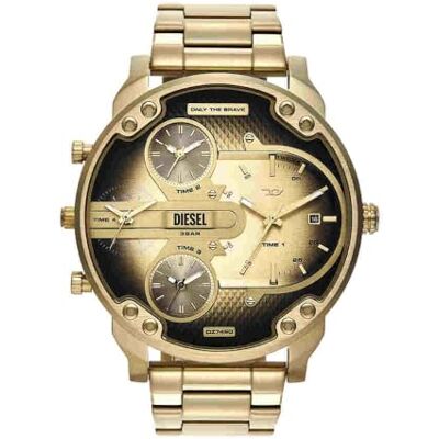 Diesel Orologio Mr. Daddy da uomo, Movimento multifunzionale al quarzo a tre lancette con cinturino in acciaio inossidabile Diesel Orologio Mr. Daddy da uomo, Movimento multifunzionale al quarzo a tre lancette con cinturino in acciaio inossidabile