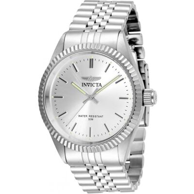 Invicta Specialty Orologio da Uomo in Acciaio Inossidabile con Movimento al Quarzo, Argento 43 mm Invicta Specialty Orologio da Uomo in Acciaio Inossidabile con Movimento al Quarzo, Argento 43 mm