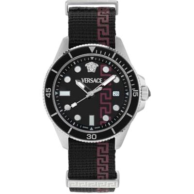 Versace Orologio da polso analogico al quarzo da uomo Greca Force Swiss Made Versace Orologio da polso analogico al quarzo da uomo Greca Force Swiss Made