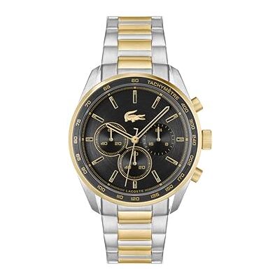 Lacoste Orologio con Cronografo al Quarzo da Uomo Collezione BOSTON con Cinturino in Acciaio Inossidabile Bicolore, 2011348, Gold Lacoste Orologio con Cronografo al Quarzo da Uomo Collezione BOSTON con Cinturino in Acciaio Inossidabile Bicolore, 2011348, Gold