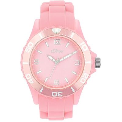 s.Oliver Orologio da polso Ragazze Bambini Orologio al quarzo Analogico, con Cinturino in silicone, rosa, 3 bar impermeabile, viene fornito in scatola regalo orologio, s.Oliver Orologio da polso Ragazze Bambini Orologio al quarzo Analogico, con Cinturino in silicone, rosa, 3 bar impermeabile, viene fornito in scatola regalo orologio,
