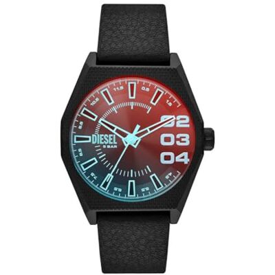 Diesel Orologio Analogico al Quarzo Uomo con Cinturino in Silicone Diesel Orologio Analogico al Quarzo Uomo con Cinturino in Silicone