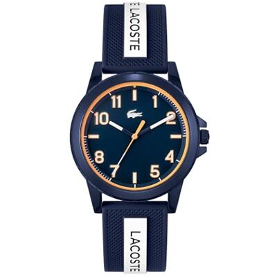 Lacoste Orologio Analogico al Quarzo per i Giovani Collezione RIDER con Cinturino in Silicone Blu Lacoste Orologio Analogico al Quarzo per i Giovani Collezione RIDER con Cinturino in Silicone Blu