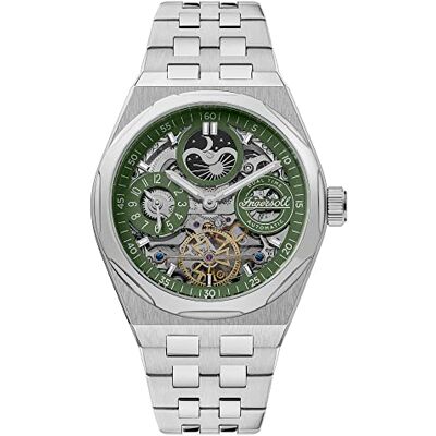 Ingersoll 1892 The Broadway Orologio automatico da uomo con quadrante verde e bracciale in acciaio inossidabile I12905 Ingersoll 1892 The Broadway Orologio automatico da uomo con quadrante verde e bracciale in acciaio inossidabile I12905