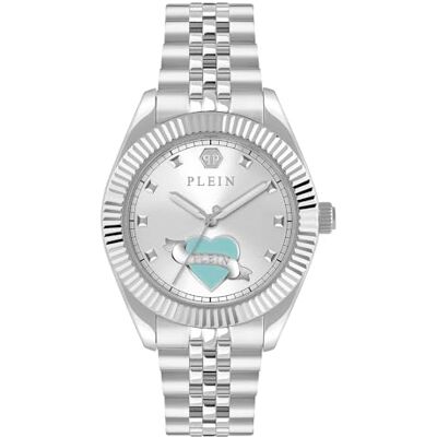 Philipp Plein Orologio Analogico al Quarzo da Donna con Cinturino in Acciaio Inossidabile Philipp Plein Orologio Analogico al Quarzo da Donna con Cinturino in Acciaio Inossidabile