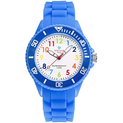 Alienwork Kids Orologio di Apprendimento Bambini Ragazzi Ragazze Tempo di Apprendimento Impermeabile 5 ATM Alienwork Kids Orologio di Apprendimento Bambini Ragazzi Ragazze Tempo di Apprendimento Impermeabile 5 ATM