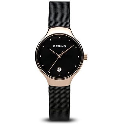 BERING Donna Analogico Quarzo Classic Orologio con Cinturino in Acciaio inossidabile Cinturino e Vetro zaffiro BERING Donna Analogico Quarzo Classic Orologio con Cinturino in Acciaio inossidabile Cinturino e Vetro zaffiro
