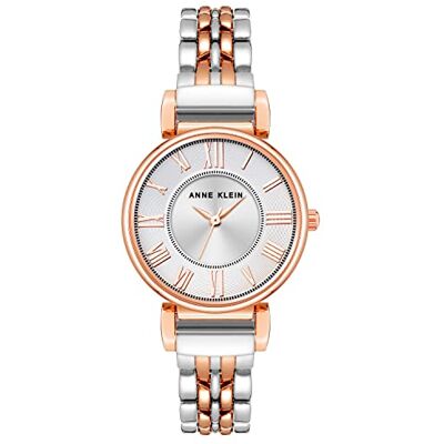 Anne Klein Orologio da polso da Donna, con cinturino a bracciale, Argento/Oro Rosa Anne Klein Orologio da polso da Donna, con cinturino a bracciale, Argento/Oro Rosa