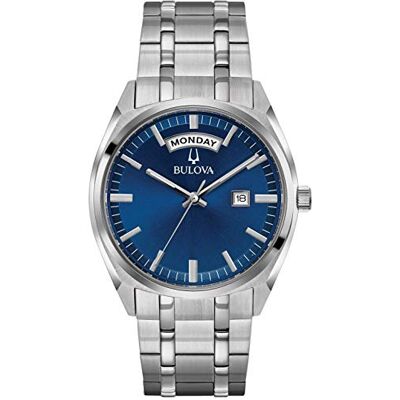 Bulova Orologio Analogico Quarzo Uomo con Cinturino in Acciaio Inox Bulova Orologio Analogico Quarzo Uomo con Cinturino in Acciaio Inox
