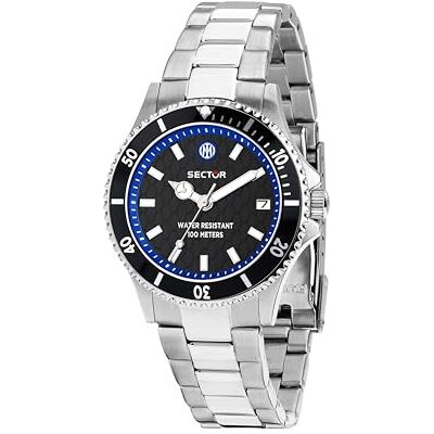 Sector Orologio Donna, Tempo, Data, Analogico, 35 mm, Collezione 230, INTER Special Edition R3253161552 Sector Orologio Donna, Tempo, Data, Analogico, 35 mm, Collezione 230, INTER Special Edition R3253161552