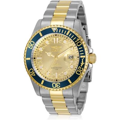Invicta Pro Diver Orologio da Uomo in Acciaio Inossidabile con Movimento al Quarzo, Bicolore/Oro 43 mm Invicta Pro Diver Orologio da Uomo in Acciaio Inossidabile con Movimento al Quarzo, Bicolore/Oro 43 mm