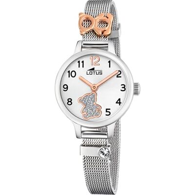 Lotus Orologio Bambina Analogico in Acciaio Inossidabile 316l Argentato Lotus Orologio Bambina Analogico in Acciaio Inossidabile 316l Argentato