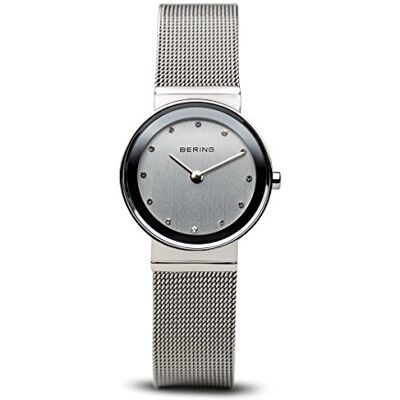 BERING Donna Analogico Quarzo Classic Orologio con Cinturino in Acciaio Inossidabile Cinturino e Vetro Zaffiro BERING Donna Analogico Quarzo Classic Orologio con Cinturino in Acciaio Inossidabile Cinturino e Vetro Zaffiro