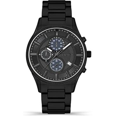 Police Vault Quadrante nero Bracciale in acciaio inossidabile nero Orologio cronografo da uomo, 44mm Police Vault Quadrante nero Bracciale in acciaio inossidabile nero Orologio cronografo da uomo, 44mm