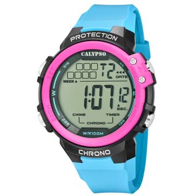 CALYPSO Orologio Digitale Uomo in Gomma Blu CALYPSO Orologio Digitale Uomo in Gomma Blu