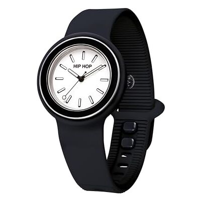 Hip Hop , Collezione Hero.DOT Bezel, Orologio Donna con Cinturino in Silicone Eco-Friendly, Resistente all'Acqua, Cassa 34 mm Trasparente, Lunetta in Metallo e Resina Matt, Idea Regalo Donna Hip Hop , Collezione Hero.DOT Bezel, Orologio Donna con Cinturino in Silicone Eco-Friendly, Resistente all'Acqua, Cassa 34 mm Trasparente, Lunetta in Metallo e Resina Matt, Idea Regalo Donna