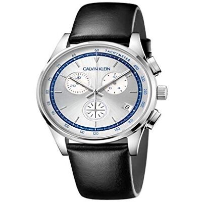 Calvin Klein Orologio Completion Cronografo Al quarzo da Uomo in Pelle genuina Calvin Klein Orologio Completion Cronografo Al quarzo da Uomo in Pelle genuina