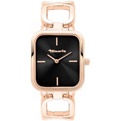 Tamaris Orologio Donna Orologio gioiello rotondo & quadrato Orologio elegante con cinturino gioiello in argento, oro, oro rosa, nero, verde Tamaris Orologio Donna Orologio gioiello rotondo & quadrato Orologio elegante con cinturino gioiello in argento, oro, oro rosa, nero, verde
