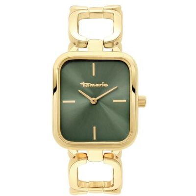 Tamaris Orologio Donna Orologio gioiello rotondo & quadrato Orologio elegante con cinturino gioiello in argento, oro, oro rosa, nero, verde Tamaris Orologio Donna Orologio gioiello rotondo & quadrato Orologio elegante con cinturino gioiello in argento, oro, oro rosa, nero, verde