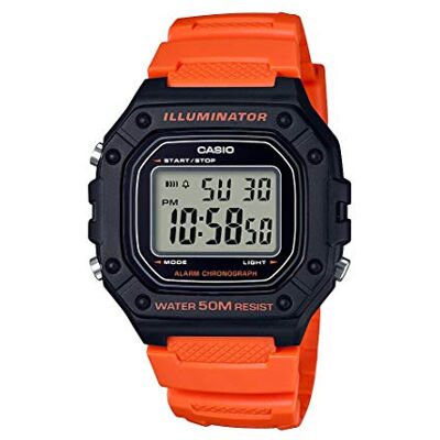 Casio Orologio da uomo W-218H-1AVCF classico con display digitale al quarzo nero Casio Orologio da uomo W-218H-1AVCF classico con display digitale al quarzo nero