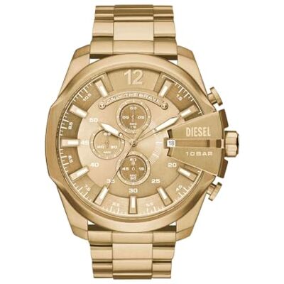 Diesel Chief Series orologio da uomo, movimento cronografo con cinturino in silicone, acciaio inossidabile o pelle Diesel Chief Series orologio da uomo, movimento cronografo con cinturino in silicone, acciaio inossidabile o pelle