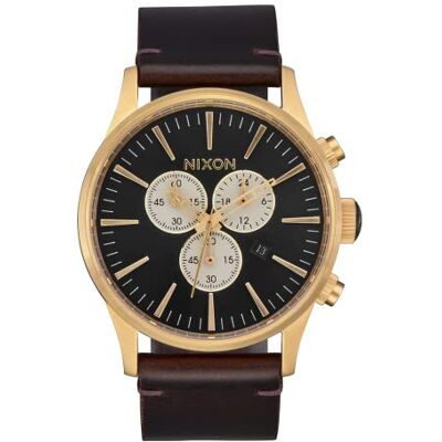 NIXON Orologio Analogueico al Quarzo Unisex-Adulto con Cinturino in Pelle NIXON Orologio Analogueico al Quarzo Unisex-Adulto con Cinturino in Pelle